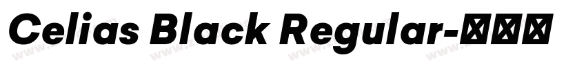 Celias Black Regular字体转换